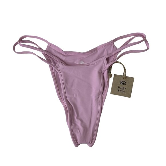 Toast Swim Signature Open Side Bikini‎ Bottom Size S, M Pink Lavender NEW - Picture 1 of 4